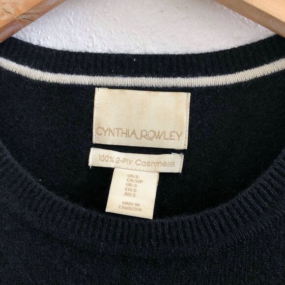 CHYNTIA ROWLEY 100% Cashmere Crew Neck Sweater Size Small - Picture 7 of 8